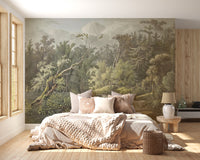 Vintage Forest Waterfall Mural - Giffywalls