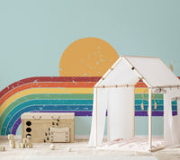 Contemporary Colorful Rainbow Wallpaper Murals - Giffywalls