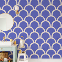 Scallop Purple Color Wallpaper - modern wall design