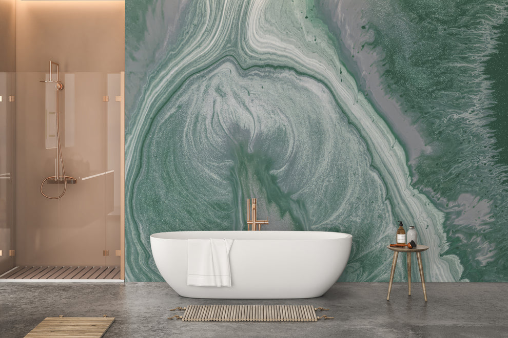 Green Marble Wallpaper Mural Green Marble Wallpaper Mural