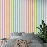 Pastel rainbow linen texture background