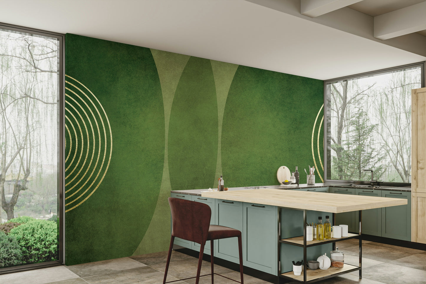 Mid -Century Modern Green