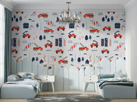 Rescue-themed wallpaper