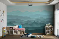 Misty Mountain Layers Wallpaper – Calming Bedroom Accent