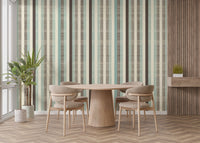Fabric Stripped Pattern Wallpaper Wall Murals - Giffywalls