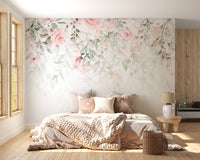 Airy Watercolor Floral Wallpaper Style
