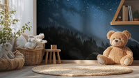 Enchanting Starry Night Wall Mural Design