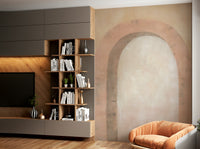 Modern blush arch design wallpaper

