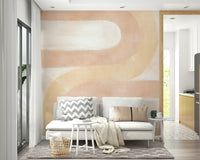 Soft arch shapes in blush tones

