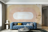 Serene desert landscape at sunrise wallpaper design

