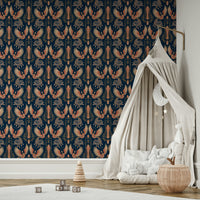 Eternal flight phoenix design on wallpaper

