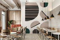 Textured abstract wallpaper with 3D effect design