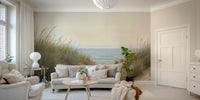 Natural beach scene wall design

