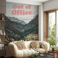 Bold type scenic valley wallpaper

