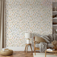 Delicate wild bloom wallpaper for walls

