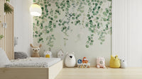 Eucalyptus botanical wall covering

