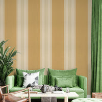 Multiline striped wallpaper in golden tones

