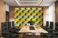 Colorful textured abstract shapes wallpaper

