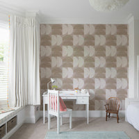 Calm neutral wall wallpaper with soft shapes


