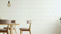 Light blue boho style wallpaper for walls

