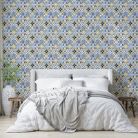 Decorative tile pattern wallpaper mural

