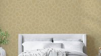 Overlapping beige arch wall pattern

