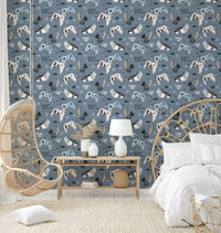 Game controllers on blue background

