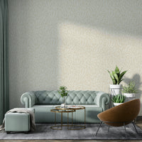 Subtle beige leafy wallpaper to complement any room


