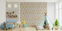 Kid-friendly wallpaper featuring cute little lions

