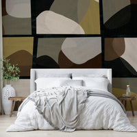 Stone texture mural wallpaper design

