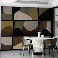 Modern geometric mural wallpaper

