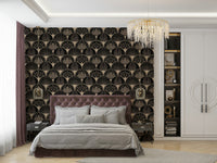 Geometric fan wallpaper for walls

