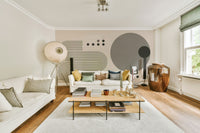 Retro abstract wallpaper with grey tone gradients

