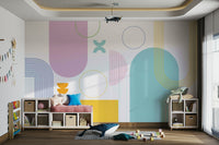 Modern Bold Minimalist Wall Mural Design


