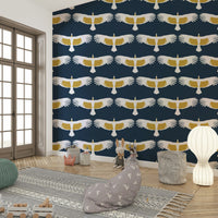 Soaring condor wall mural design

