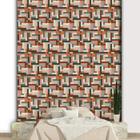 Classic tile mural wallpaper look

