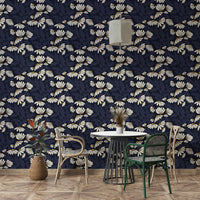 Calm flower pattern wall mural

