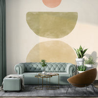 Calm color wall mural pattern

