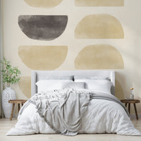 Gentle curves wall mural style

