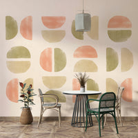 Calm neutral wall mural pattern

