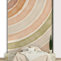 Calm pastel wall mural wallpaper


