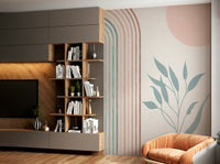 Rainbow escape wall art with calming effect

