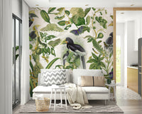 Life Jungle green wall backdrop

