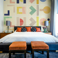 Soft shape mural wallpaper


