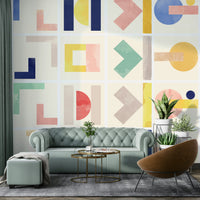 Organic pattern wall mural


