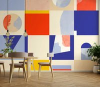 Painterly abstract wallpaper design

