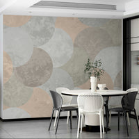 Retro geometric shapes wallpaper

