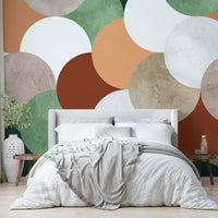Stylish retro wall mural design

