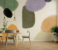 Minimalist pastel wall design

