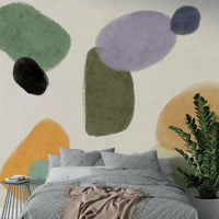 Soft geometric shape wallpaper

